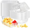 Vmiapxo 200 Pcs 12oz Plastic Nacho Trays, 6.5 x 5.1 Disposable Food Serving Container, 2 Compartment Nacho Boat for Snack & Sauce Cheese Dip, Concession Stand Movie Night Carniva Party Chip Supplies