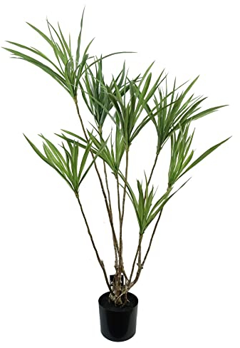 Leaf Large Artificial Palm, Dragon Tree, 125cm