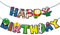 Happium Super Mario Geburtstagsbanner Mario Girlande Wimpelkette für Geburtstagsparty Supplies Dekorationen