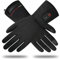 Heated Gloves Liners, Electric Heating Gloves Rechargeable Battery Hand Warmer Thin Gloves For Winter fishing Riding Skiing Cycling (Small)
