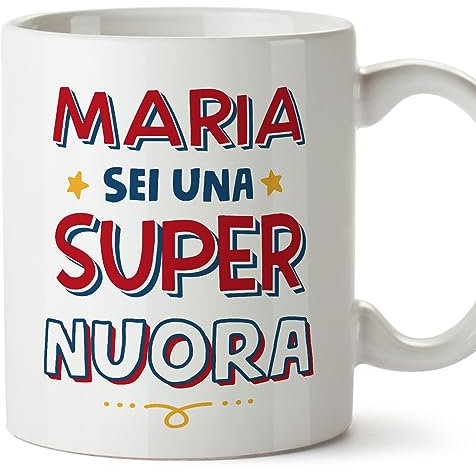 Mugffins Tazza Personalizzata in ceramica per NUORA 11 oz / 350 ml - In italiano - Sei Super - Idea regalo per compleanno, anniversario, natale