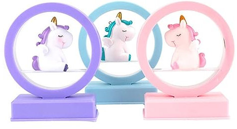 Housoutil Einhorn Lampe Schreibtischdekorationen Musik Einhorn-led-licht Weihnachtsschmuck Einhorn Nachtlichter Batterie-nachtlicht Für Kinder Musik Licht Weihnachten Mädchen