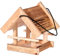 dobar® Green Label Vogelfutterhaus Candela hängend - Vogelhaus 22 x 20 x 22 cm - Geflammt