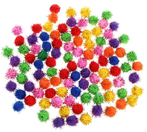 100 Stück Bunte Mini Funkelnde Glitzer Lametta Bälle Kleine Bommelbälle Für Katzenspielzeug Bommelbälle Katzenbälle Bommelbälle Bälle Für Bällebad Bällebadbälle 200 Bällebadbälle Bällebadbälle