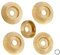 BGTEC Disco Abrasivo per Legno - 5 Pezzi 100MM*4+75MM*1 Mola per Intaglio, Modellatura, Levigatura e Lucidatura - Disco Raspa per Smerigliatrice
