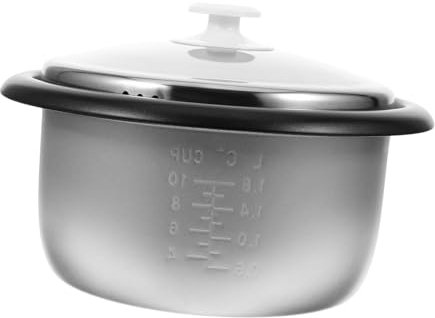 Cabilock 1 Juego Revestimiento De Olla Arrocera Forro De Cocina Eléctrica Contenedor De Olla De Cocina Ollas Para Cocinar Arroz Aparato De Recubrimiento Aluminio 3l Espesar
