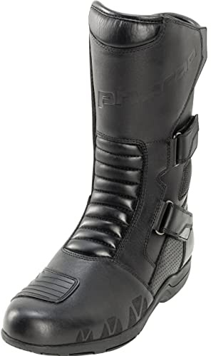 Pharao Lucania WP Motorradstiefel Lang – Wasserdicht – Rindsleder