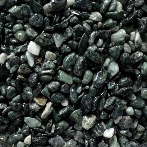 Steinteppich Epoxidharz Set Innen & Außen (ca. 28kg / 2-2,5m²) | 16 Farben | 25kg 2-4mm Marmorkies + 3L, 2K Epoxidharz Bindemittel | Für Balkon, Terrasse, Treppen, Garage (Verde Alpi)