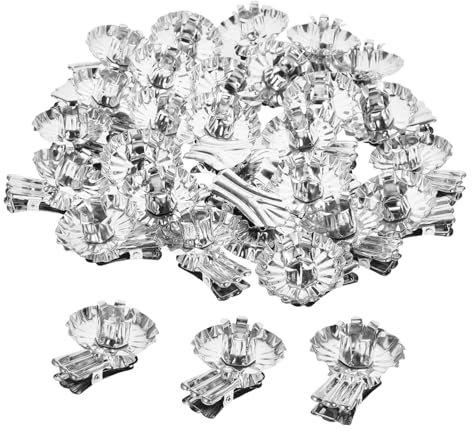 IMIKEYA 72 STK Kerzenhalter-Ornament große Kerzenhalter Christbaum Clips Christbaum christbaumkerzen Halterung Kerzenclips aus Metall -Clips Eisen