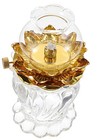 MUSISALY Buddhistische Blumenlampe Vintage-öllampe Mit Docht Winddichtes Design Für Den Innen- Und Außenbereich