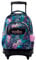 TOTTO - Mochila Escolar con Ruedas, Modelo Renglones, Capacidad 26,21 Litros, Bolsillo para PC 14, Bolsillo para Botella, Correas en S para Mayor Comodidad, Resistente, Estampado Kitten Gris