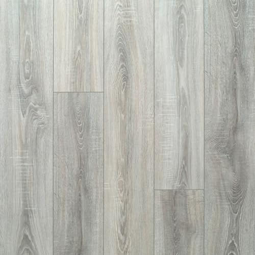 Woodl Wyre Oak Brown Wood Effect Click Laminate Flooring - Plank (8mm),For Home (All Rooms), & Contract Commercial Usage, Suitable for Underfloor Heating - Covers 1.99sqm