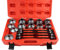 Set di utensili per presse universali per la rimozione dei cuscinetti Kit in acciaio al carbonio per cuscinetti silenziosi Cuscinetti idraulici Boccole Cuscinetti a sfera Anelli di simmer per auto,