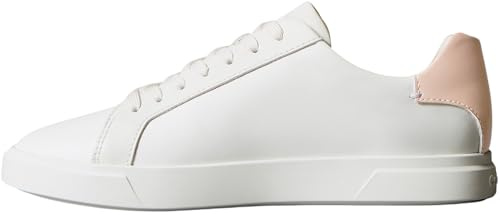 Calvin Klein Baskets Cupsole Femme Low Pro en Cuir, Blanc (Lily White/Tuscany), 39