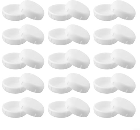 Lot de 30 protections de pieds de chaise en fer forgé pour terrasse Blanc