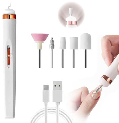 Electric Nail Files Cordless Professional Portable Nail Efile Manicure Pedicure Polishing Tool for Women Nail Grinder for Thick Toenails Gifts Set for Acrylic Polish Gel Removal Manicure Pedicure