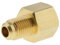 Adaptador de 1/4 SAE AG XG 1/4 IG for reductor de presión de nitrógeno en manguera de aire acondicionado (latón)