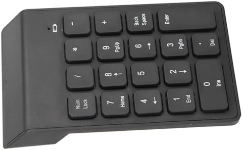 Tomantery Nummer Tastatur, Hohe Genauigkeit wasserdichte Halbmechanische Batteriebetriebene Drahtlose Number -Pad -USB Empfänger für Büro