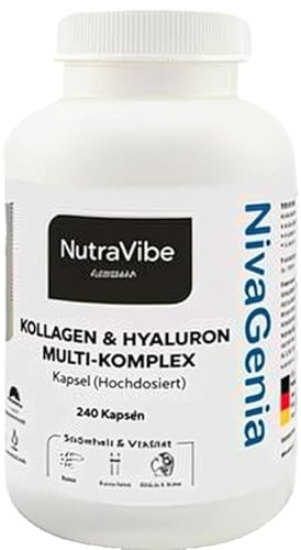 Lagerabverkauf – Premium-Komplex jetzt zum Sonderpreis NivaGenia® Kollagen + Hyaluron Multi-Komplex | 240 Kapseln