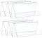 KITANDOVE 6Pièces Support de Table Transparent pour Conférences Bureaux Porte Nom Réutilisable Design Moderne pour Affichage Identification