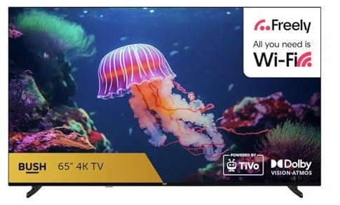 Bûsh 65 Inch Smart 4K UHD HDR LED Freely TV