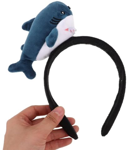 Hemobllo Hai-Stirnband Für Kinder Aus Weichem Plüsch Mit Skurriler Haiform Lustiges Meerestier Haarreif Für Halloween Aquarium Besuch Und Kinderparty