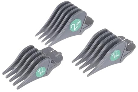 3-teiliger Universal-Haarschneidemaschinen-Begrenzungskamm, Kompatibel Mit WAHL, Professioneller Haarschneider-Aufsatz, Größe Friseurersatz 32/38/51 Mm(3pcs-GRAY)