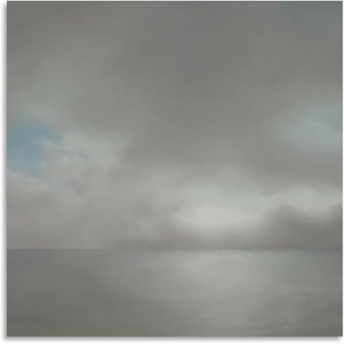 QSDTGHUIKP Gerhard Richter Poster《leicht wolkig》Wandkunst Gerhard Richter druckt moderne abstrakte Leinwandmalerei für Wohnkultur Bild 40x40cm ohne Rahmen