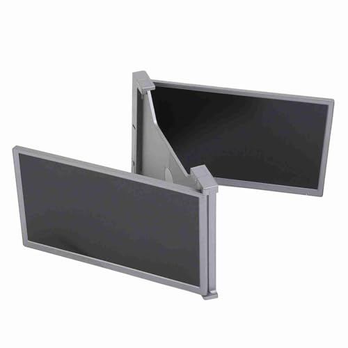 Eacam 15 Zoll FHD 1080P IPS Klappbarer Dual-Extender für Laptops, PCs, Mobiltelefone, Dünne Blende, Gute Farben und Mehr Betrachtungswinkel, Verdreifachen Sie Ihren Laptop mit Zwei (Space Grau)