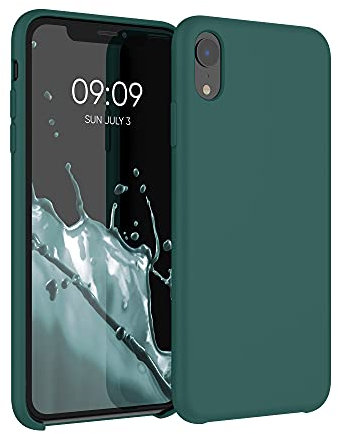 kwmobile Case Compatible with Apple iPhone XR Case - TPU Silicone Phone Cover with Soft Finish - Turquoise Green