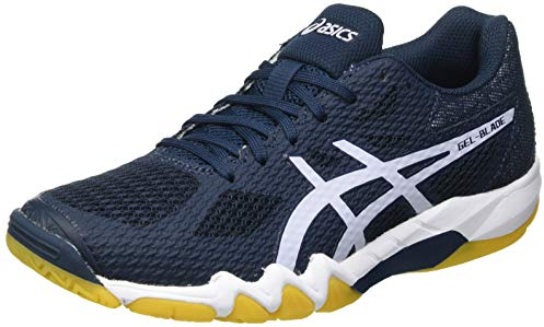 Asics Damen Gel-Blade 7 Indoor Court Shoe, French Blue/Lilac Opal, 37 EU