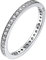Bestyle Ringe für Damen Ewigkeitsringe Vorsteckring Schmal Silber 925 Zirkonia 1,2mm Verlobungsringe Eheringe Trauringe Memoire Ring Größe 62