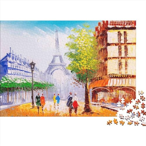 Ölgemälde-Boot-Puzzle 500 Teile für Jugendliche kreatives Holzpuzzle Spielzeug Familienspiel Schwierigkeitsgrad Herausforderungspuzzle 500 Teile (52 x 38 cm)