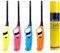 4 Encendedores Mecheros Cocina Barbacoa + 1 Clipper Botella Gas 300 ml, Gas Sirve para Recargar Soplete de Cocina, Azul
