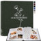 Lanpn Fotoalbum zum Selbstgestalten Einkleben, Großes OUR MEMORIES Leinen Fotobuch 160 weißen Seiten mit Pergamin Trennblätter Fasst 9x13 10x15 13x18cm Fotos (30x33,5 cm, Grün)