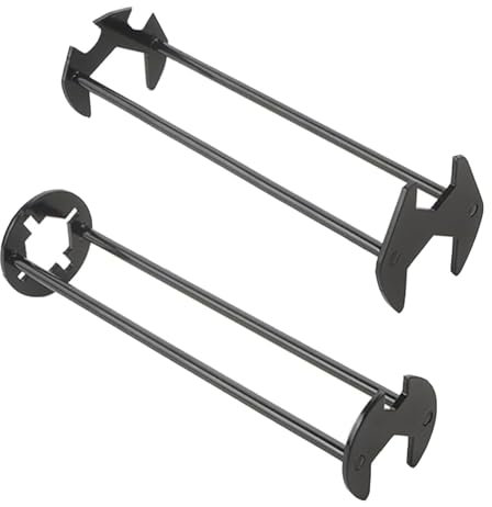YUANQIAN Lot de 2 Clés de Lavabo Multifonctionnelles - Clé de Plomberie Universelle 7 Tailles Pour Évier, Robinet, Cuisine, Salle de Bain et Espaces Restreints