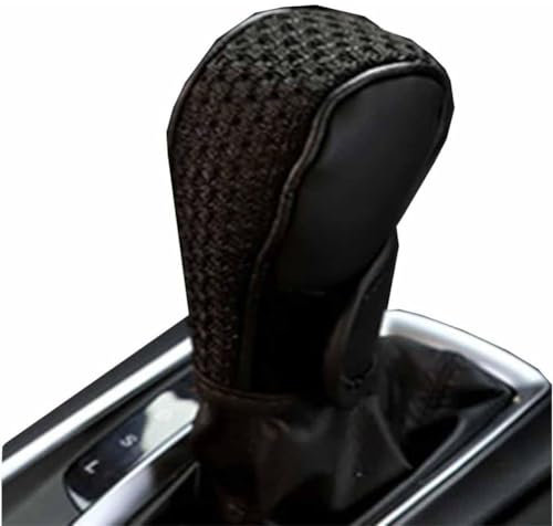 FIXCOR Auto Schalthebel Schaltknauf Kopf für Au-di Q2 Q3 Q4 Q7 TT TTS TT-RS, Gang Schalthebel Schaltknäufe Schalthebel Kappen Ersatz,A/Black