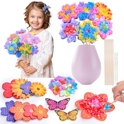 Bastelset Kinder ab 4-10 Jahre, Mädchen Geschenke 4-10 Jahre Spielzeug ab 4-10 Jahre Mädchen Geschenke für Mädchen Basteln Mädchen 4-10 Jahre Kreatives für Mädchen Burtstagsgeschenk für Mädchen