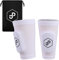 JDP Premium 3in1 Schienbeinschoner, Strumpf mit integriertem Schienbeinschoner Fußball, Schienbeinschoner inkl. Fußballstutzen, Schienbeinschoner Fussball, Schienbeinschoner Erwachsene weiß