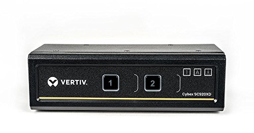 Vertiv Cybex Secure 4K UHD KVM 2-Port DVI-I DP DualHead EAL4+ NIAP TAA Compliant (SC920XD-001)