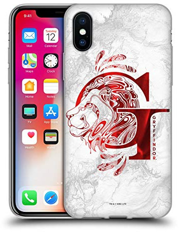Head Case Designs Offiziell Offizielle Harry Potter Gryffindor Aguamenti Deathly Hallows IX Soft Gel Handyhülle Hülle kompatibel mit Apple iPhone X/iPhone XS