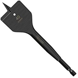 1 x SabreCut SCRIW40_1 40 mm x 152 mm Punta de pala de madera plana con clasificación de impacto Compatible con Bosch Dewalt Makita Milwaukee y muchos otros