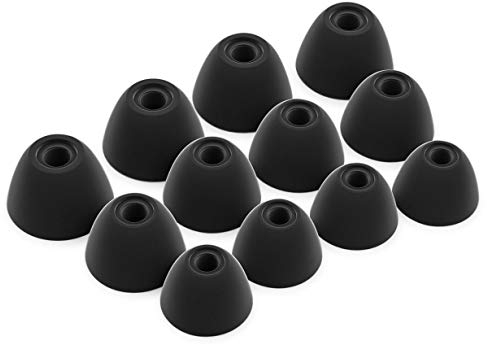 Okuli Set of 12 Silicone EarBuds Ear Tips For Samsung Galaxy Buds 1 Earphones in Black