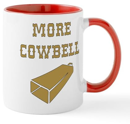 CafePress More Cowbell Funny Music Mugs 11 oz (325 ml) Ceramic Coffee Mug