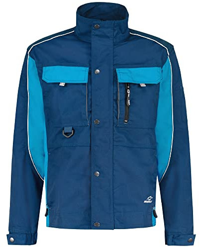 BWOLF Brave Giacca da lavoro uomo Giubbotto da lavoro uomo Multifunzionale con Maniche Rinforzate con Poliestere Oxford 600D (L, Blu/Azzuro)