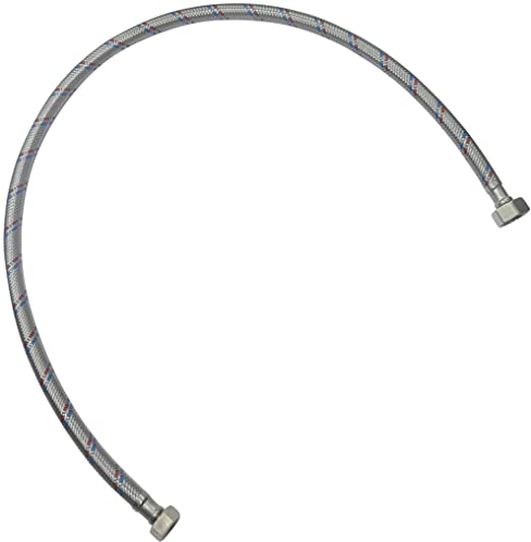 AERZETIX - C51044 - Tuyau de raccordement flexible - 800mm - 1/2 Femelle- 3/8Femelle - robinet mitigeur sanitaire cuisine salle de bain plomberie