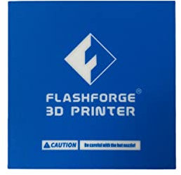 Smilyeez Blue Heated Bed Print Sticker for Build Plate Flashforge Finder 3D Printer 157 x 157mm (1)