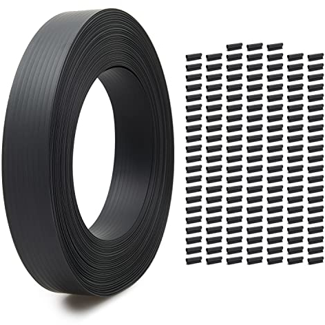 Pajaso Design - Chain Link Fence Privacy Tape Weave - Anthracite Gray PVC Fencing Covering System - Screen The Pool, Yard, or Gate with Private Cover - 250' Roll UV Resistant