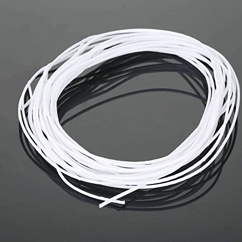 Mecha de vela de cera larga blanca de 10 yardas con núcleo de algodón trenzado plano para lámparas de aceite de bricolaje, suministros para hacer velas