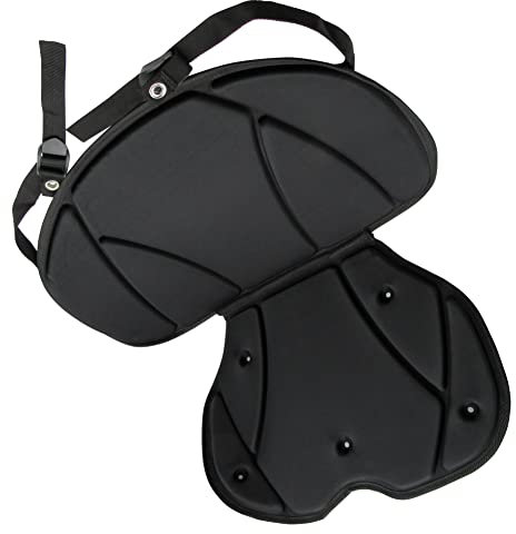 SecureFix Direct Sit On Top Kayak Seat (Cushion Adjustable Folding Padded Comfortable), Black